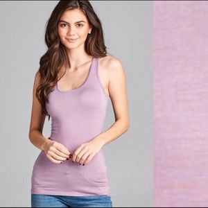 Wila Lavender razor back tank top